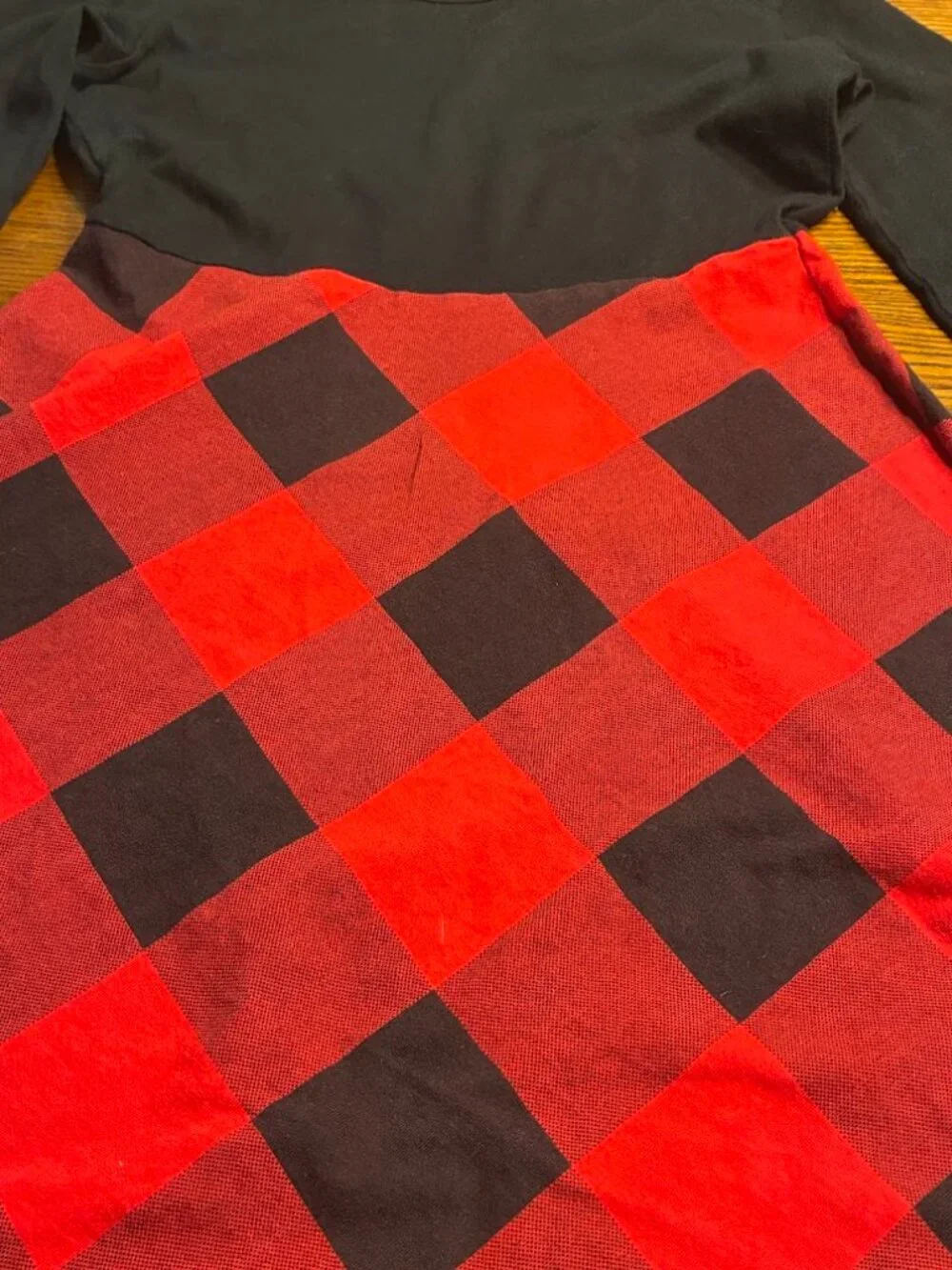 Old Navy Black and Red 100% Cotton Dress - Girls Size L (10-12)